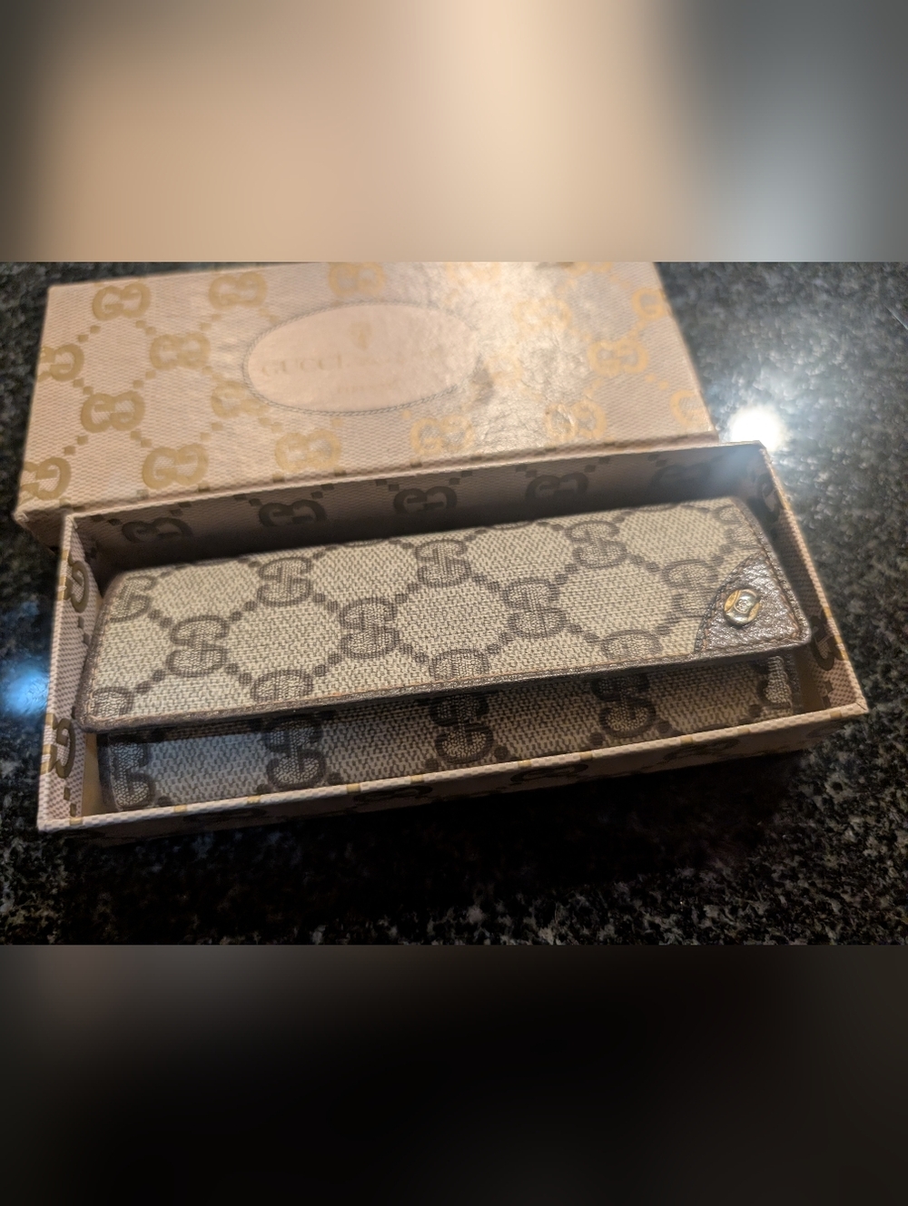 Vintage Gucci Monogram 6 Hook Key Case Wallet– PRISTINE